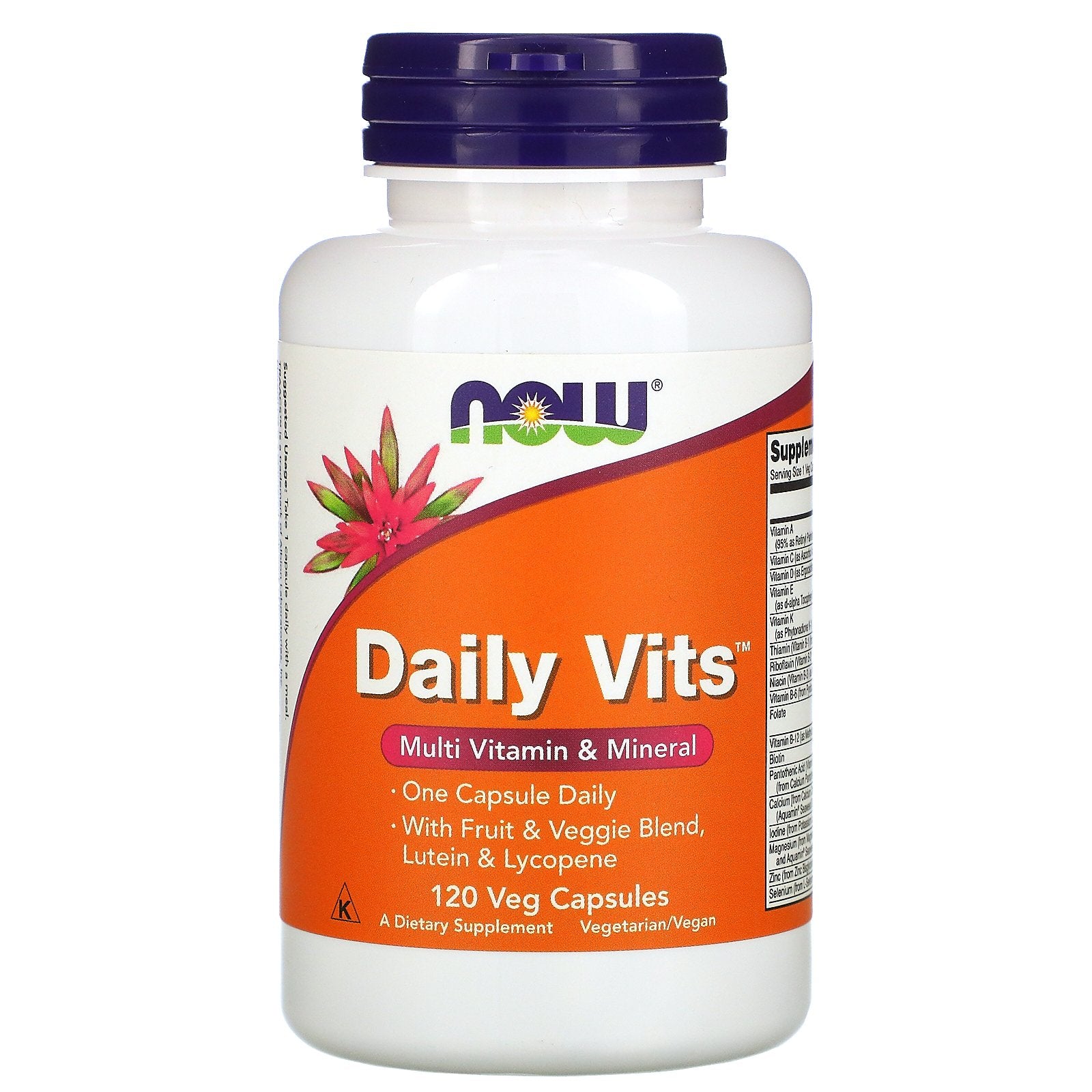 Now Foods, Daily Vits, Multi Vitamin & Mineral, 120 Veg Capsules