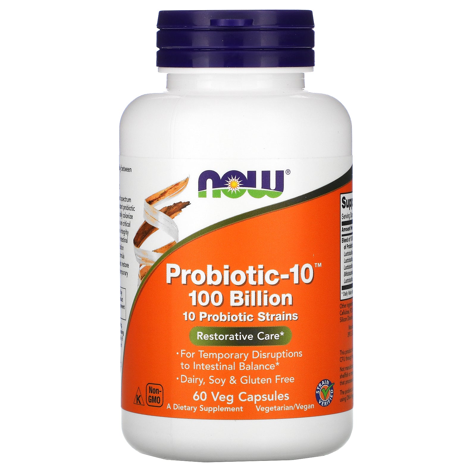 Now Foods, Probiotic-10, 100 Billion, 60 Veg Capsules