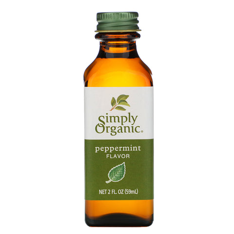 Simply Organic, Peppermint Flavor, 2 fl oz (59 ml)