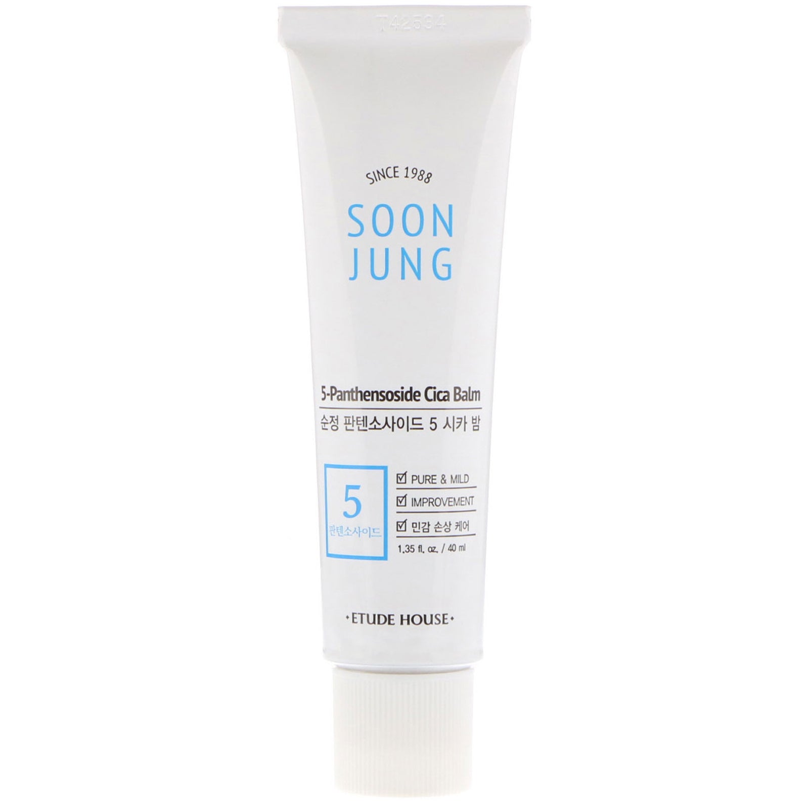 Etude House, Soon Jung, 5-Panthensoside Cica Balm, 1.35 fl oz (40 ml)