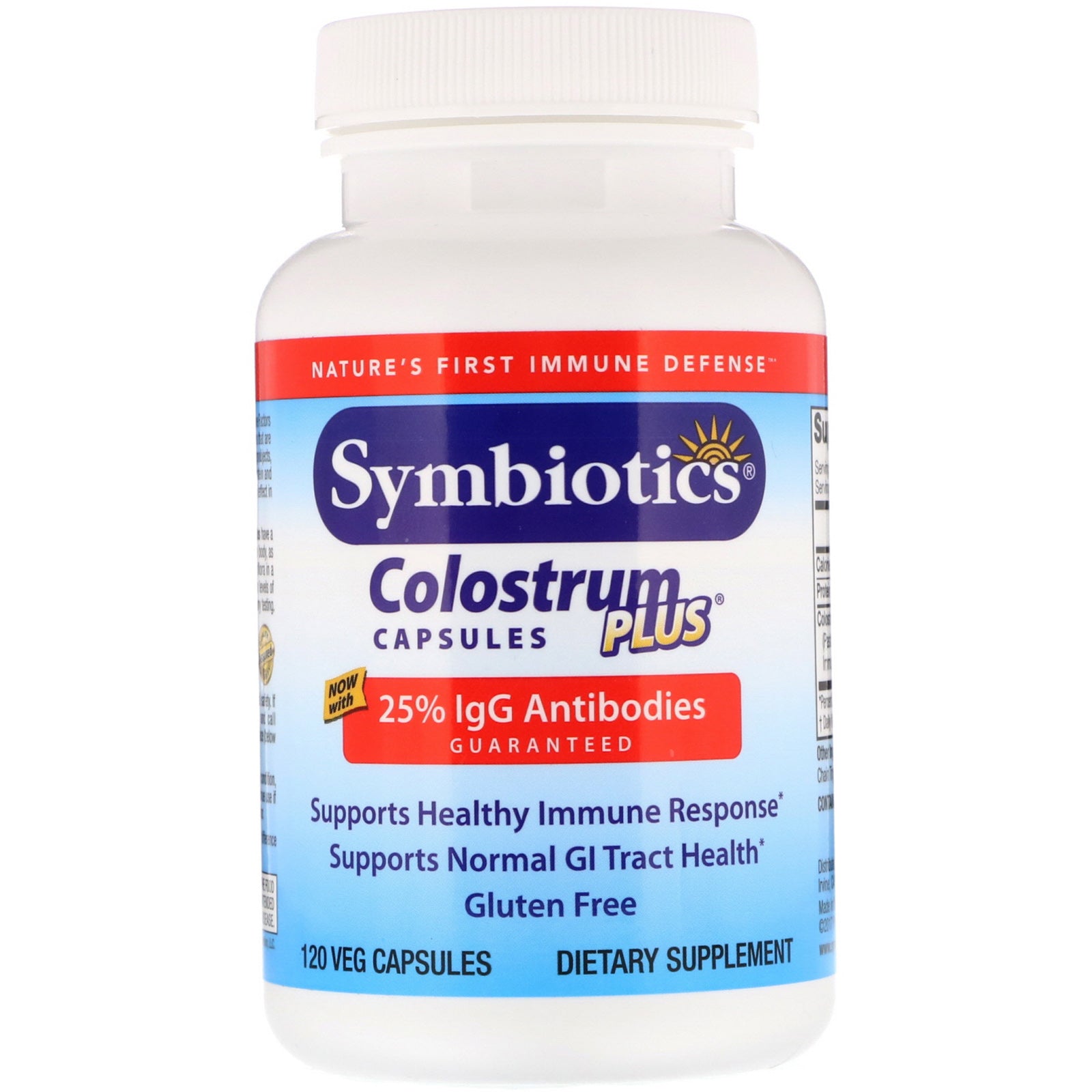 Symbiotics, Colostrum Plus, 120 Veg Capsules