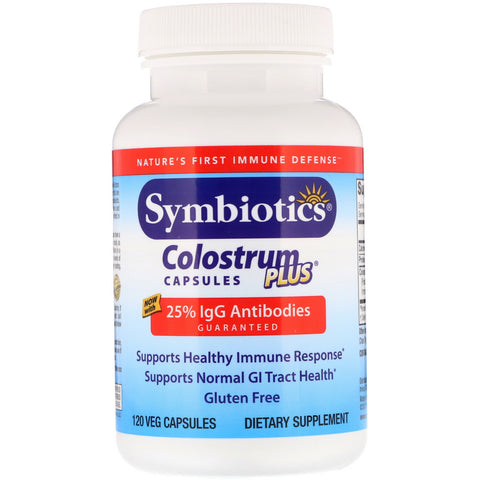 Symbiotics, Colostrum Plus, 120 Veg Capsules