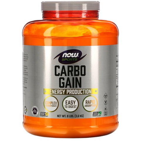 Now Foods, Sports, Carbo Gain, 8 lbs (3.6 kg)