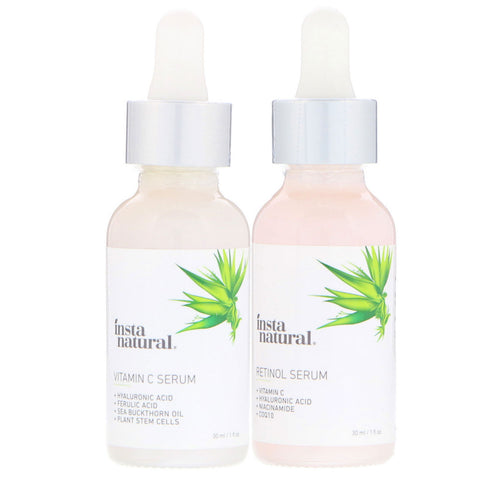 InstaNatural, Day & Night Skin Duo, Age Defying Serum Kit, 2 Bottles, 1 oz (30 ml) Each