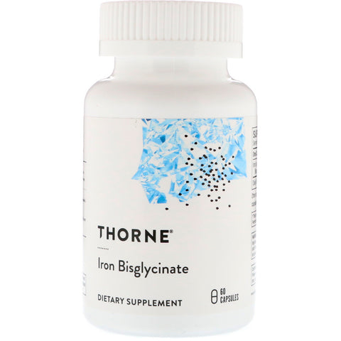 Thorne Research, Iron Bisglycinate, 60 Capsules