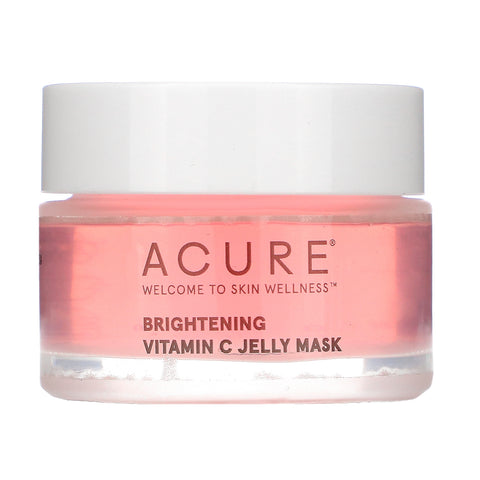 Acure, Brightening, Vitamin C Jelly Beauty Mask, 1 fl oz (30 ml)