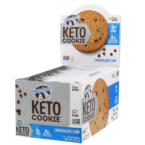 Lenny & Larry's, KETO COOKIE, Chocolate Chip, 12 Cookies, 1.6 oz (45 g) Each