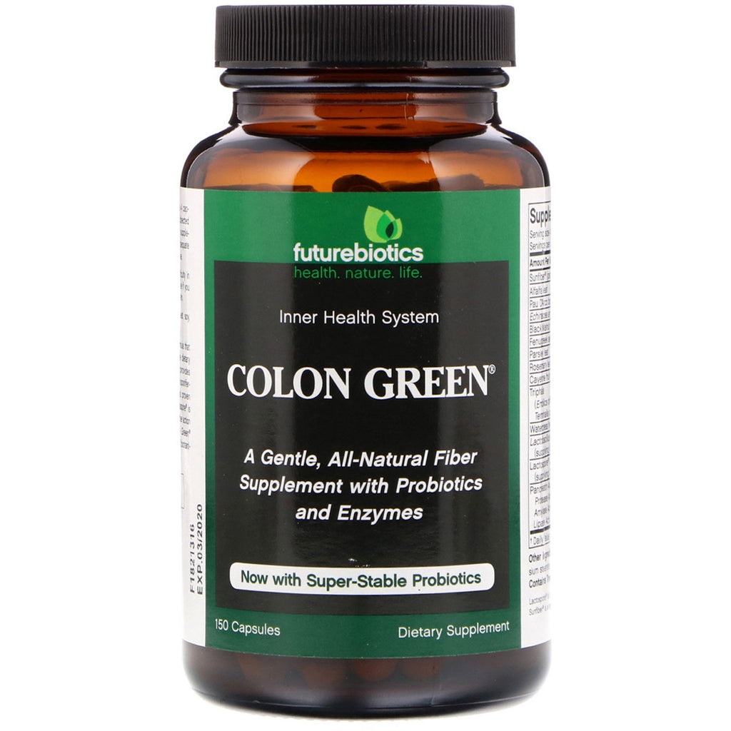 FutureBiotics, Colon Green, 150 Capsules