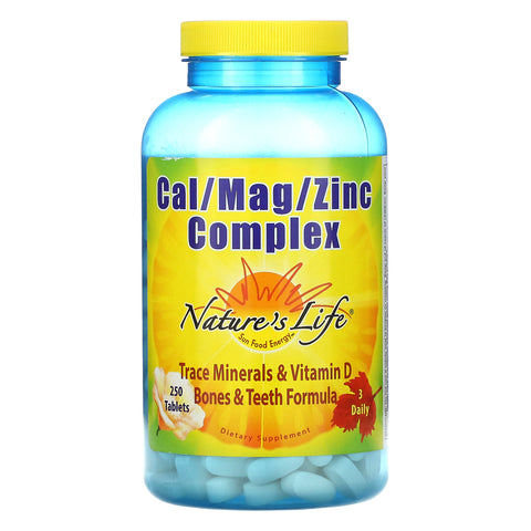 Nature's Life, Cal / Mag / Zinc Complex, 250 Tablets