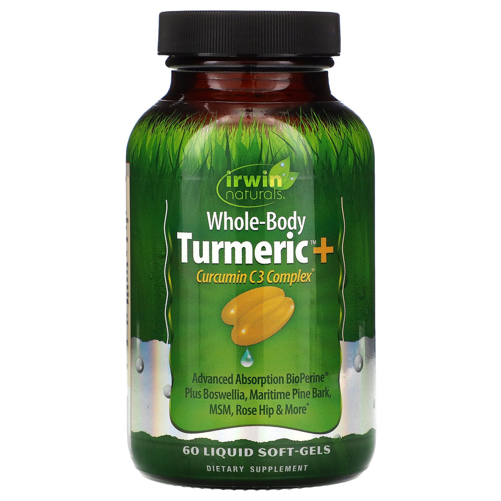 Irwin Naturals, Whole-Body Turmeric+, 60 Liquid Soft-Gels