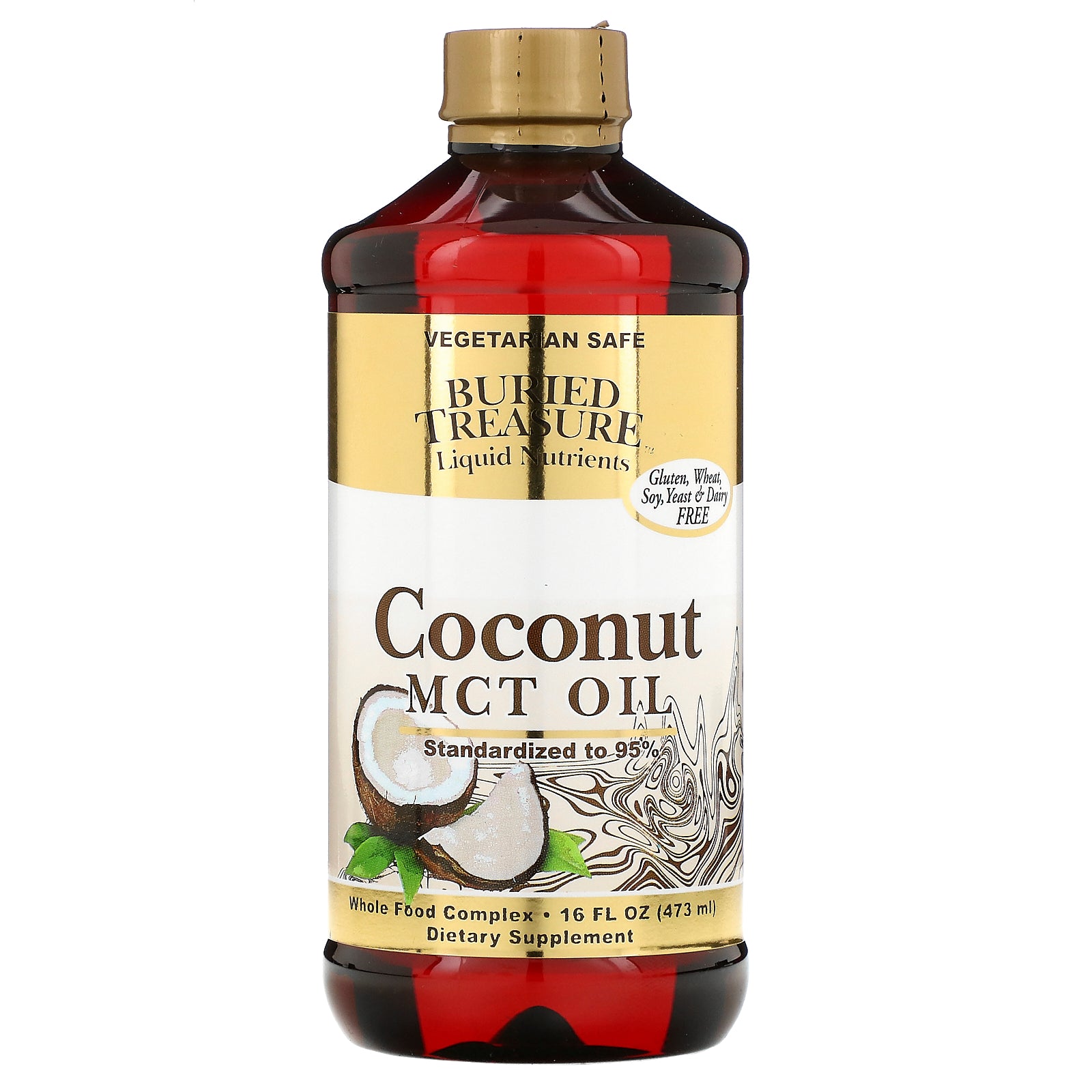 Buried Treasure, Liquid Nutrients, Coconut Oil, 16 fl oz (473 ml)