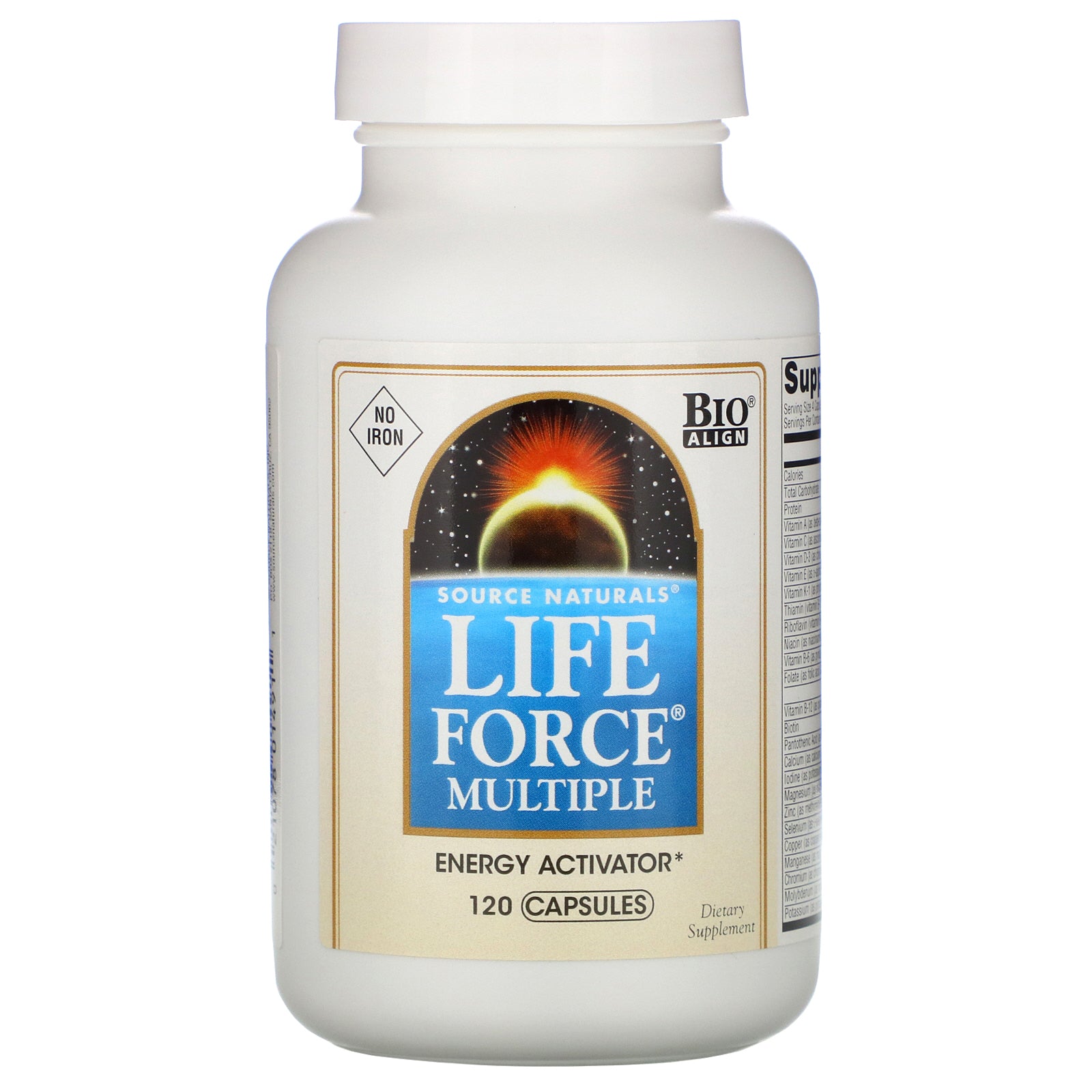 Source Naturals, Life Force Multiple, No Iron, 120 Capsules