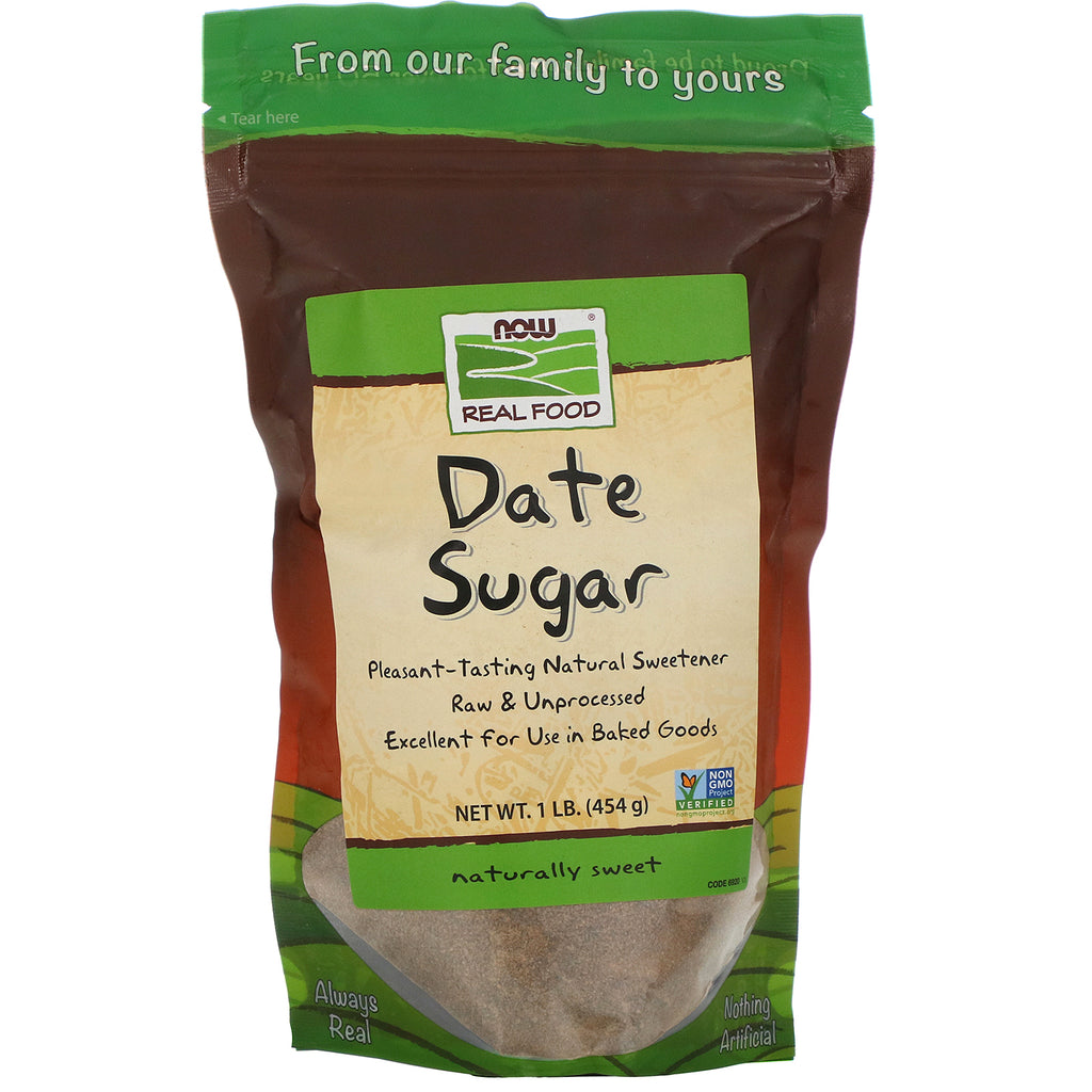 Now Foods, Real Food, Date Sugar, 1 lb (454 g)