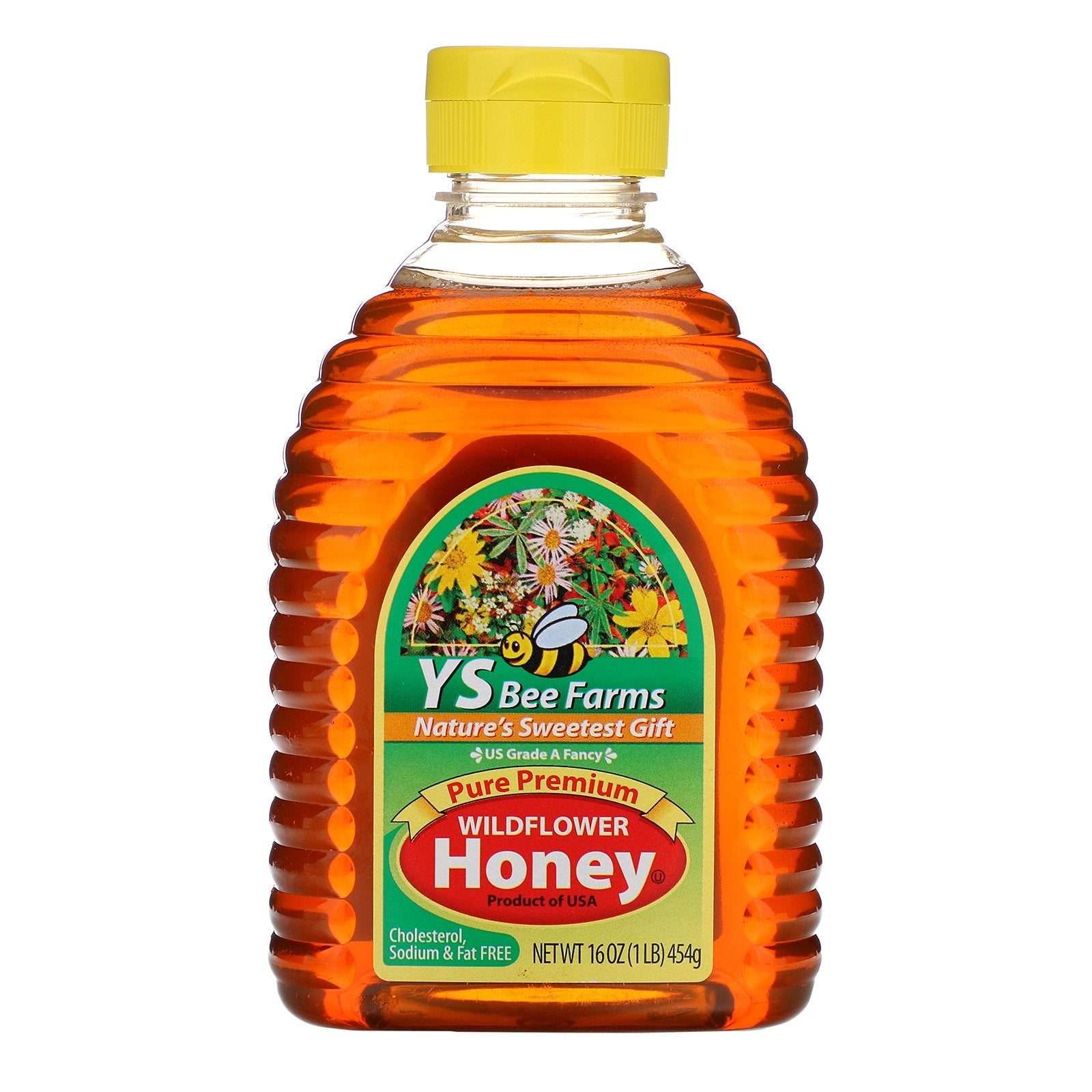 Y.S. Eco Bee Farms, Pure Premium Wildflower Honey, 16 oz (454 g)