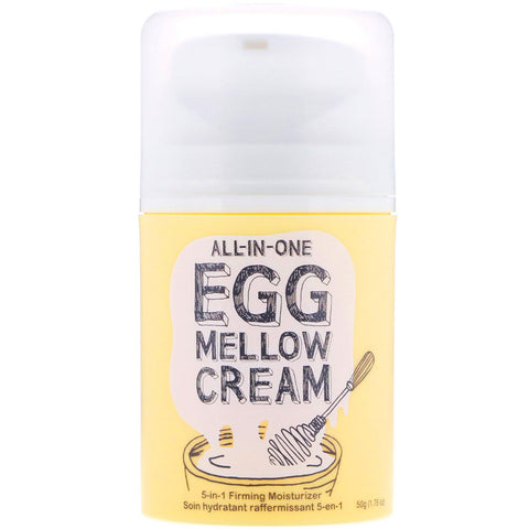 Too Cool for School, All-in-One Egg Mellow Cream, 5-in-1 Firming Moisturizer, 1.76 oz (50 g)