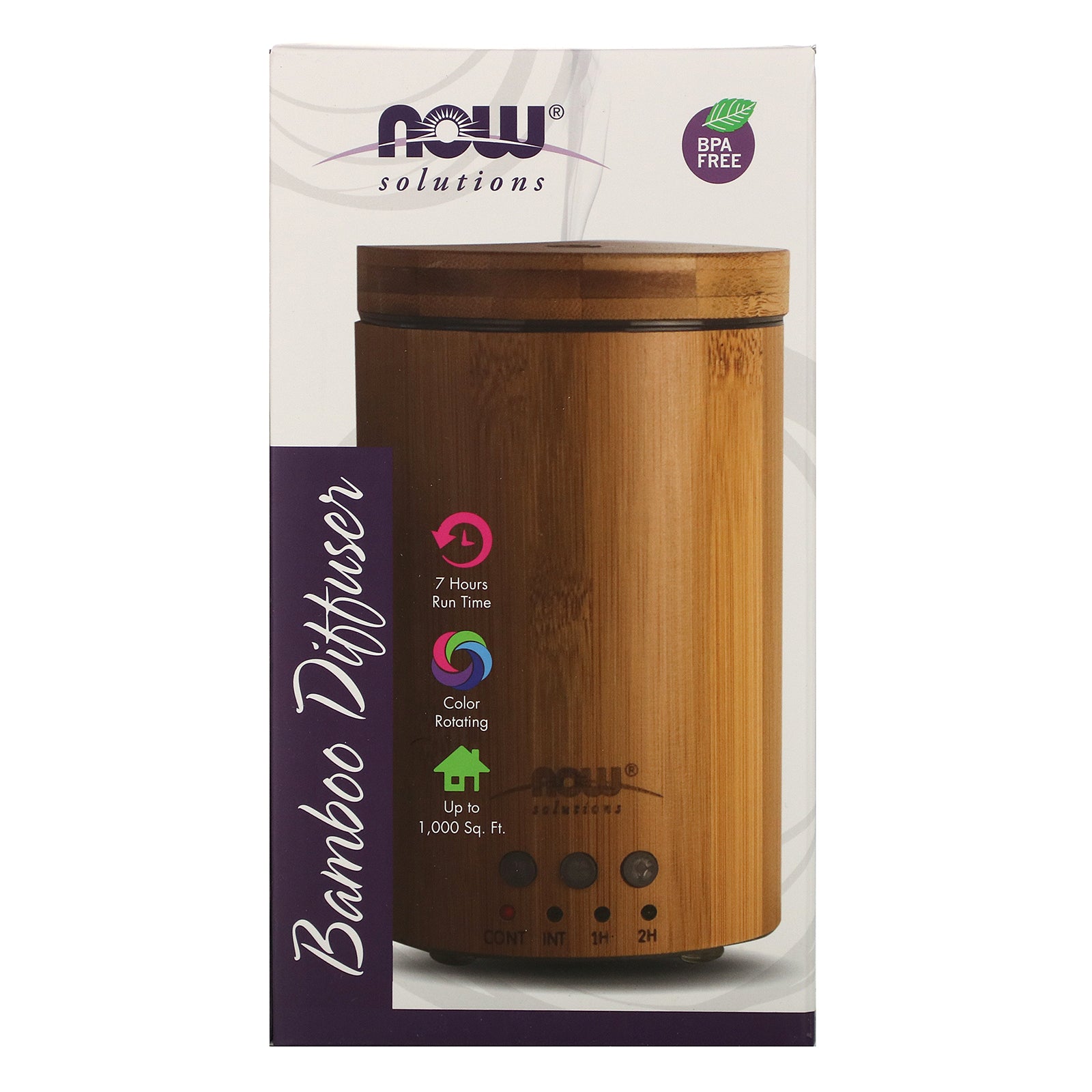 Now Foods, Solutions, Real Bamboo Ultrasonic Oil Diffuser, 1 Diffuser