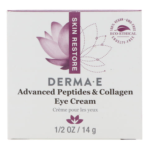 Derma E, Advanced Peptides & Collagen Eye Cream , 1/2 oz (14 g)