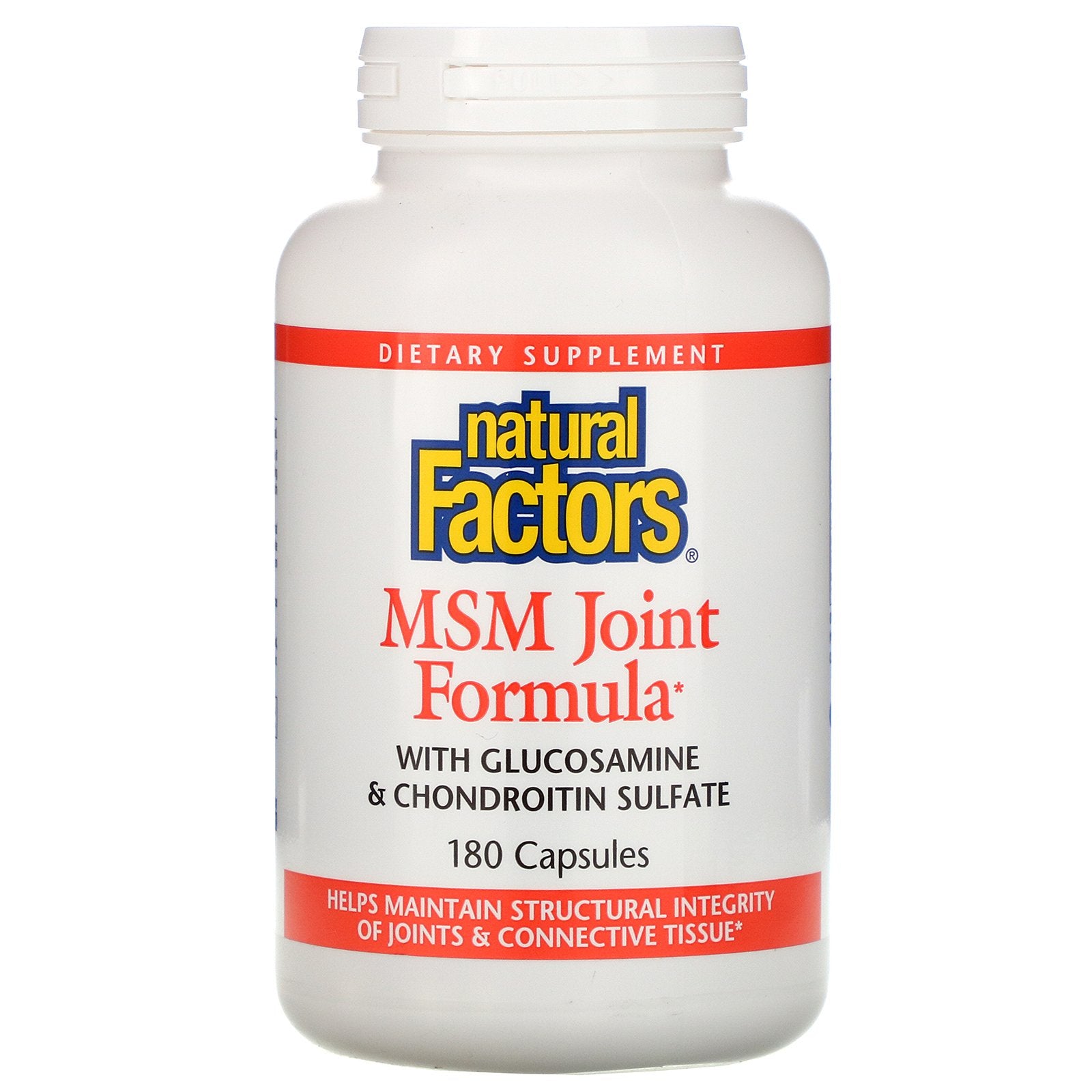 Natural Factors, MSM Joint Formula, 180 Capsules