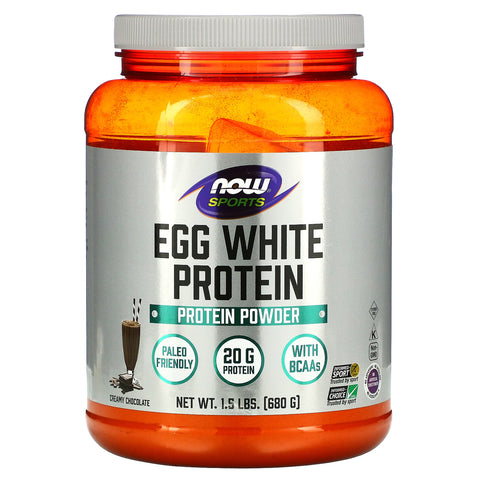 Now Foods, Egg White Protein, Creamy Chocolate, 1.5 lbs (680 g)