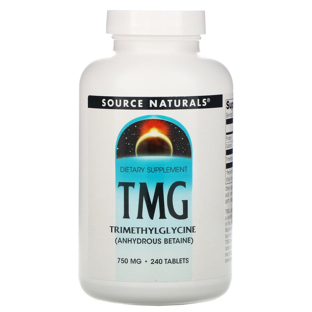 Source Naturals, TMG, Trimethylglycine, 750 mg, 240 Tablets