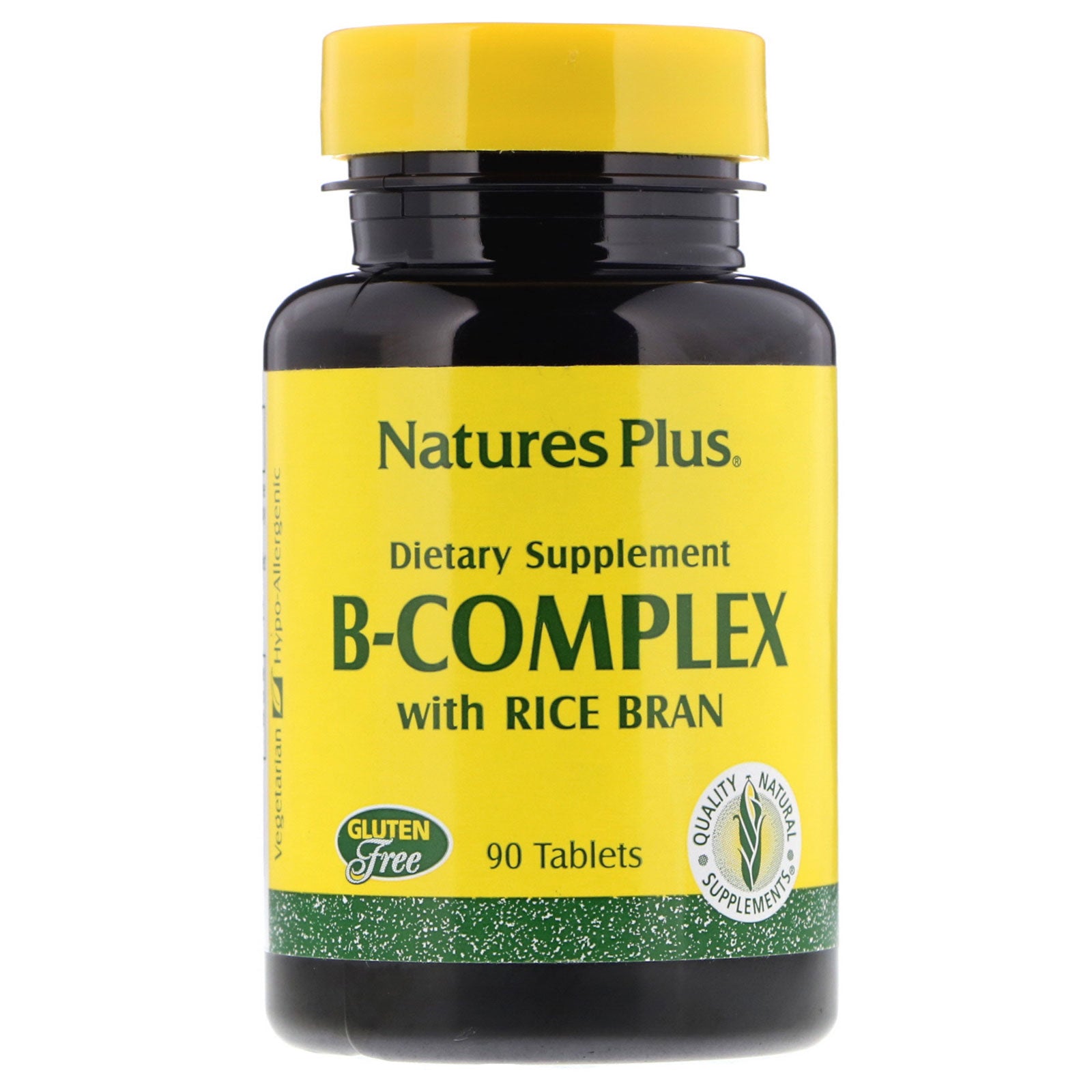 Nature's Plus, B-Complex with Rice Bran, 90 Tablets