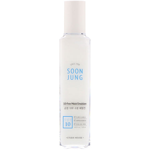 Etude House, Soon Jung, 10-Free Moist Emulsion, 4.05 fl oz (120 ml)