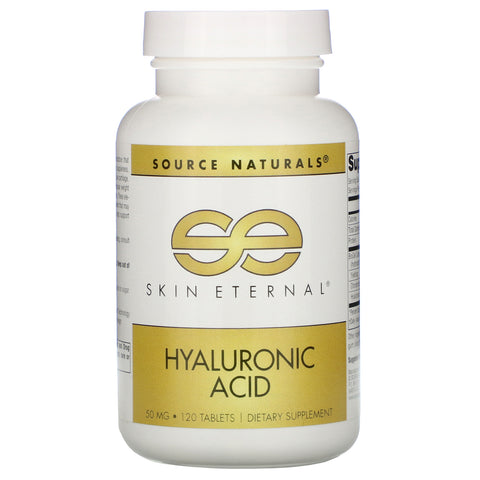 Source Naturals, Skin Eternal, Hyaluronic Acid, 50 mg, 120 Tablets