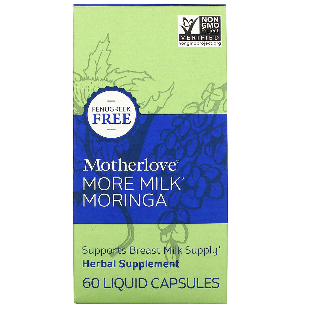 Motherlove, More Milk Moringa, 60 Liquid Capsules