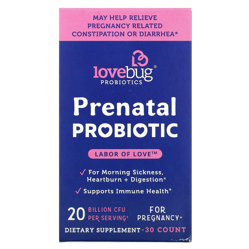 LoveBug, Prenatal Probiotic, 20 Billion CFU, 30 Count