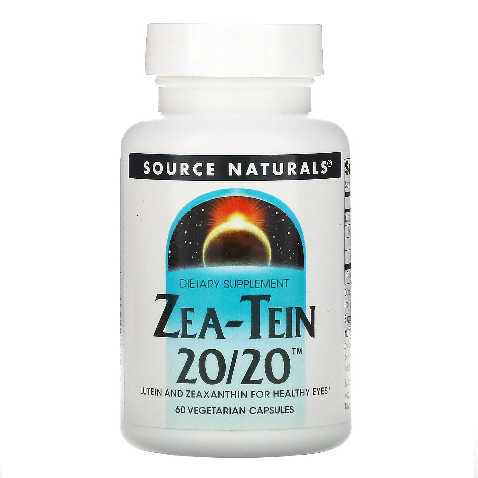 Source Naturals, Zea-Tein 20/20, 60 Vegetarian Capsules