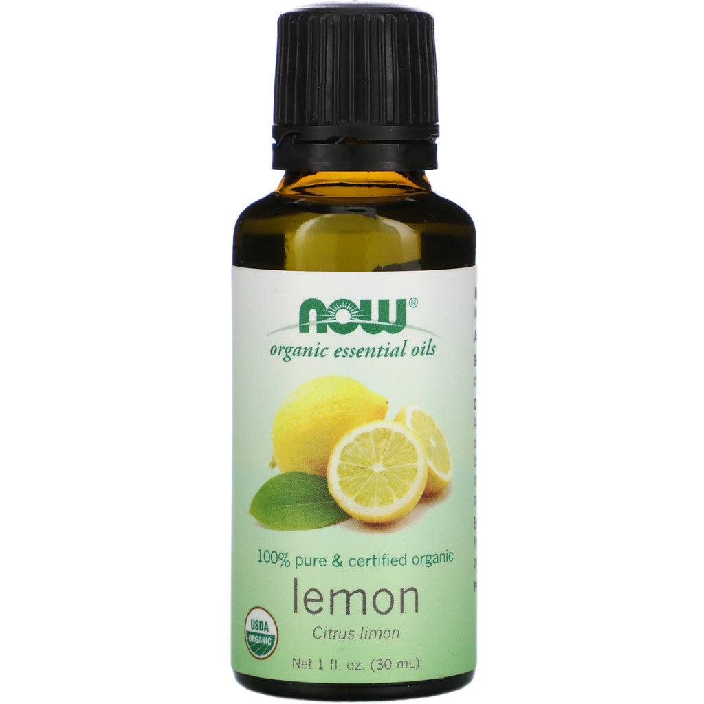 Now Foods, Organic Essential Oils, Lemon, 1 fl oz (30 ml)