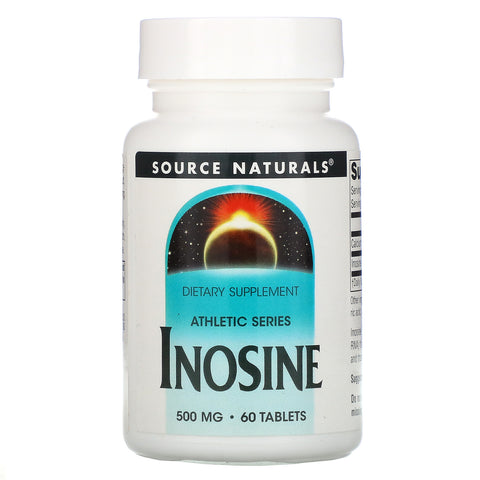 Source Naturals, Athletic Series, Inosine, 500 mg, 60 Tablets