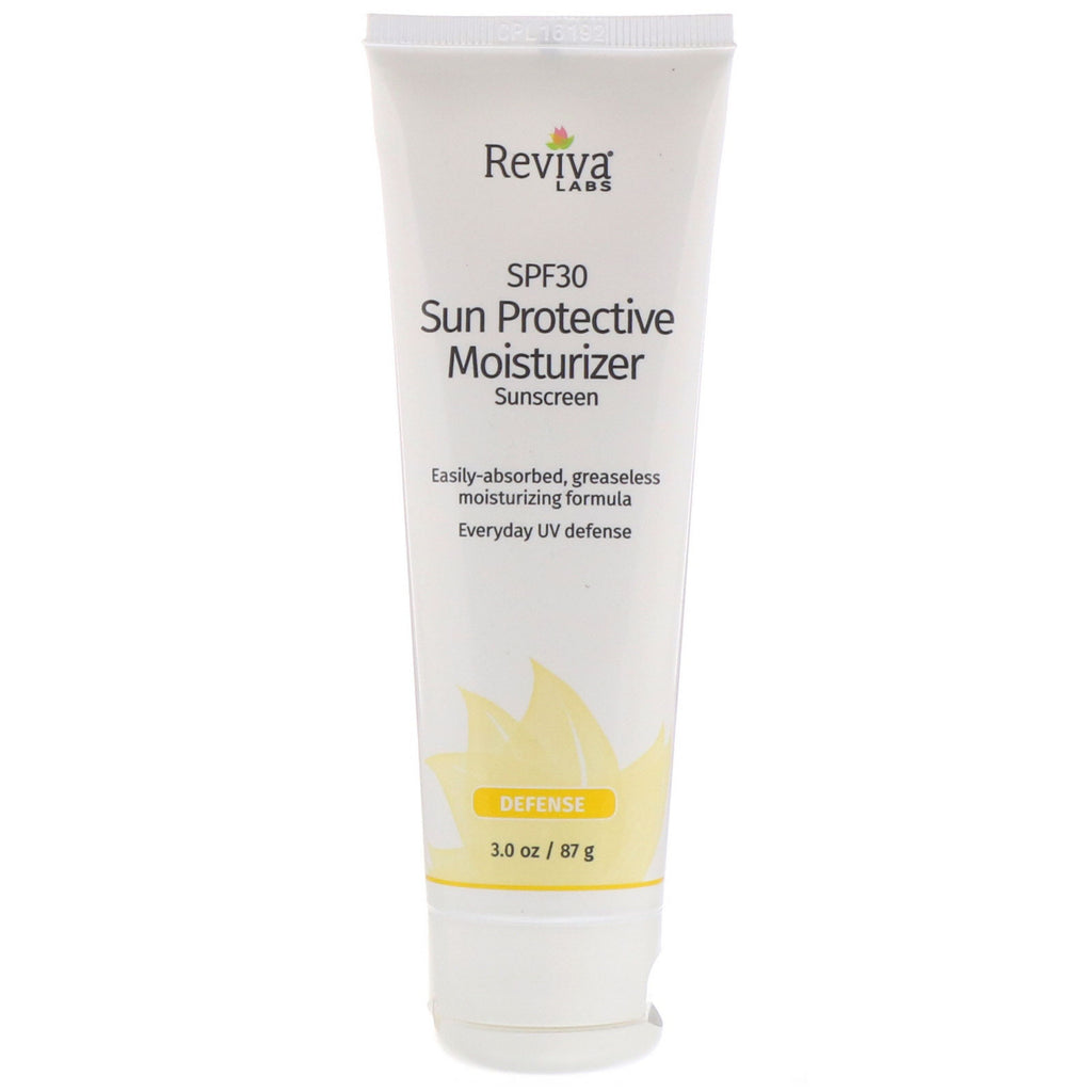 Reviva Labs, Sun Protective Moisturizer Sunscreen, SPF 30, 3.0 oz (87 g)