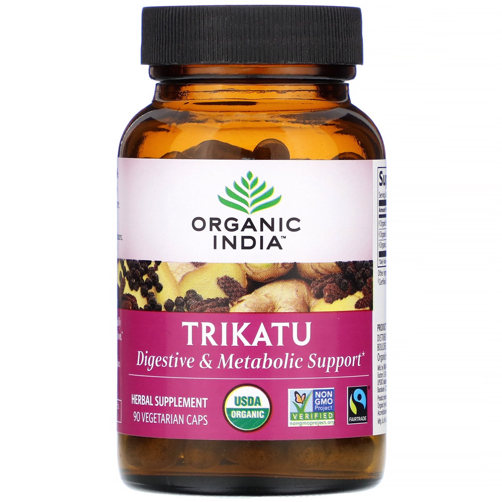 Organic India, Trikatu, 90 Vegetarian Caps