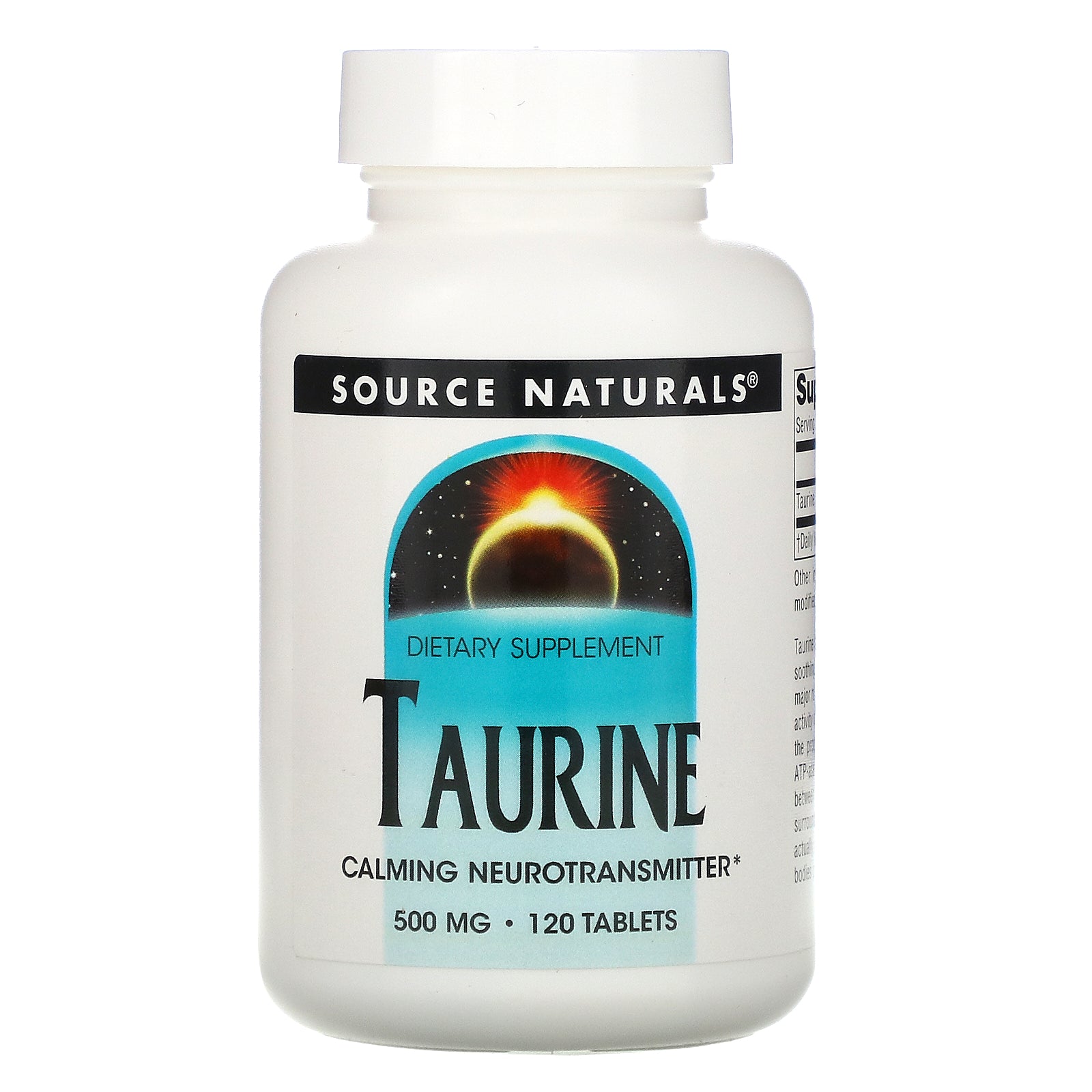 Source Naturals, Taurine, 500 mg, 120 Tablets