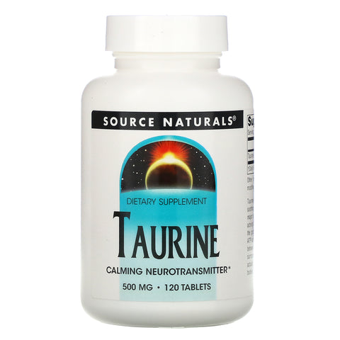 Source Naturals, Taurine, 500 mg, 120 Tablets