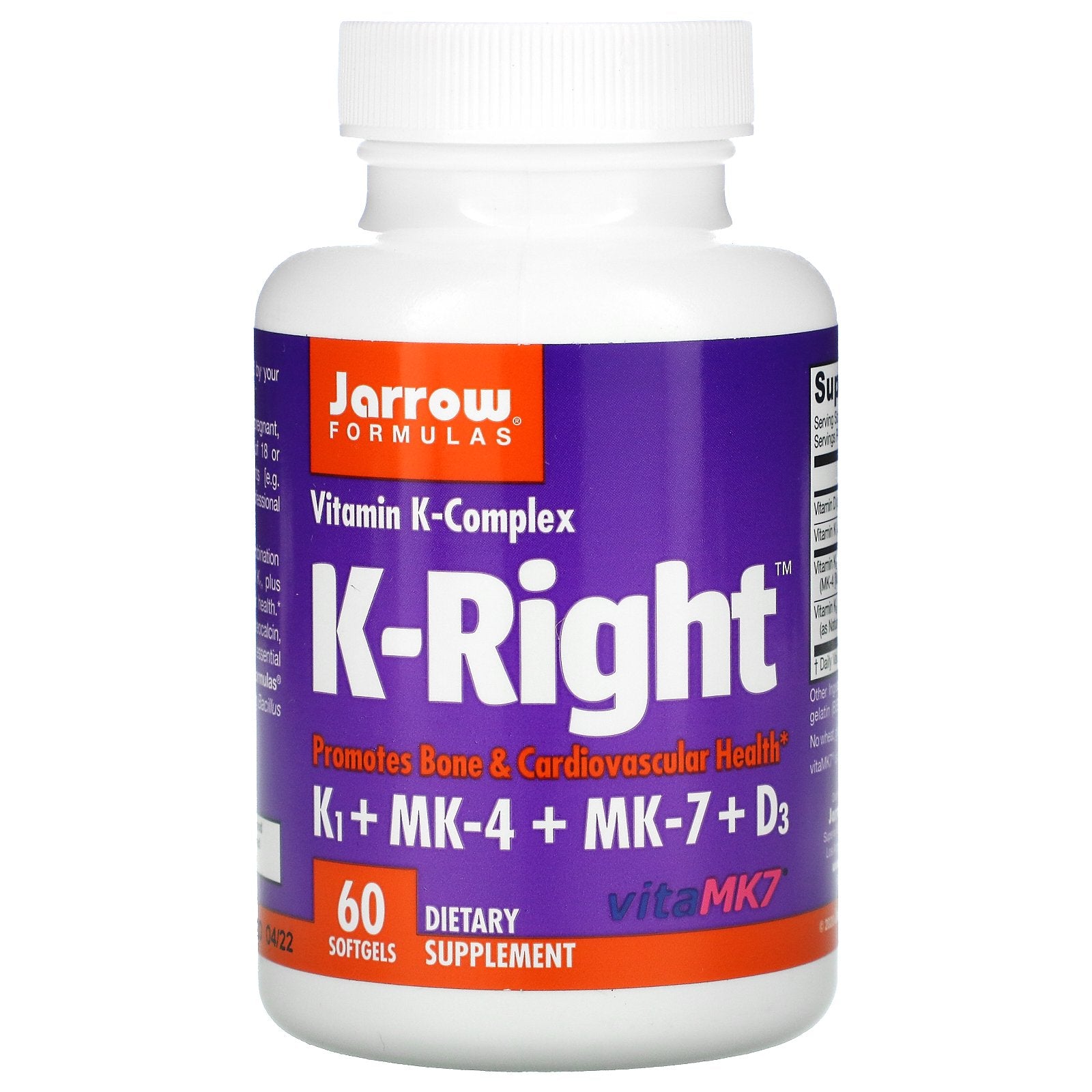 Jarrow Formulas, K-Right, 60 Softgels