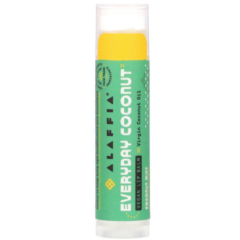 Alaffia, Everyday Coconut, Vegan Lip Balm, Coconut Mint, 0.15 oz (4.25 g)