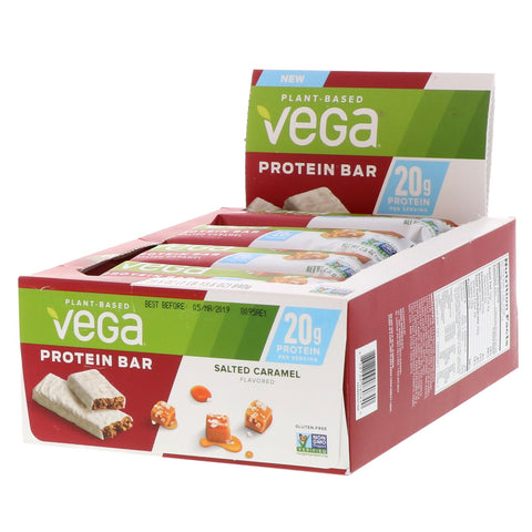 Vega, Protein Bar, Salted Caramel, 12 Bars, 2.5 oz (70 g) Each