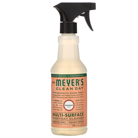 Mrs. Meyers Clean Day, Muti-Surface Everyday Cleaner, Geranium Scent, 16 fl oz (473 ml)