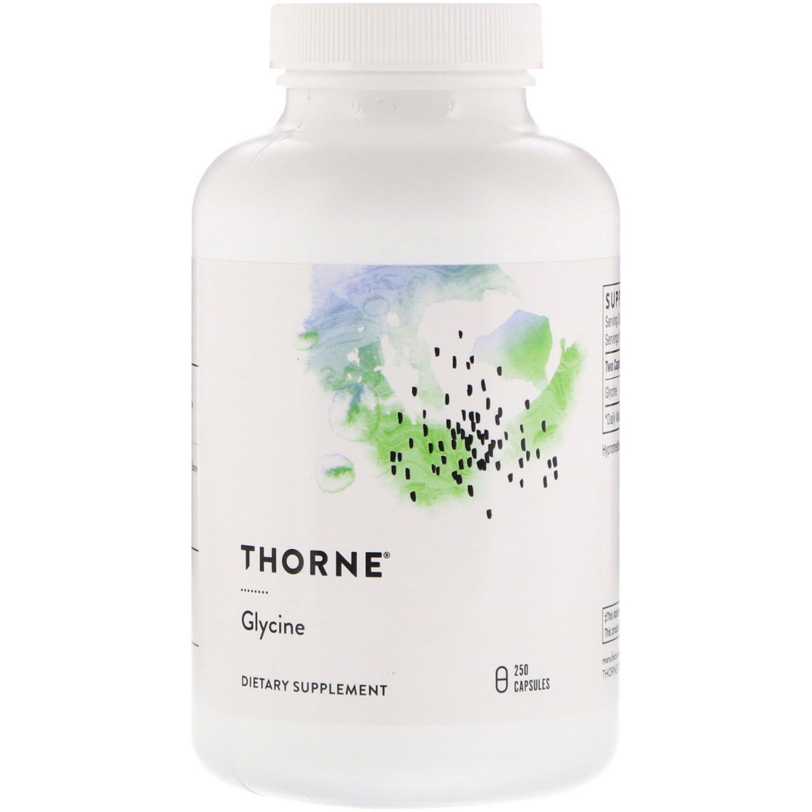 Thorne Research, Glycine, 250 Capsules