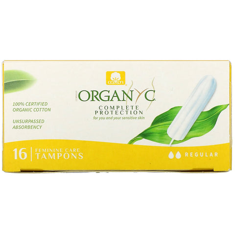 Organyc, Organic Tampons, Regular, 16 Tampons