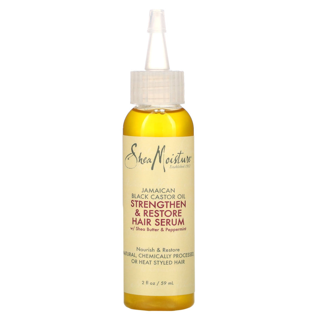 SheaMoisture, Jamaican Black Castor Oil, Strengthen & Restore Hair Serum,  2 fl oz (59 ml)