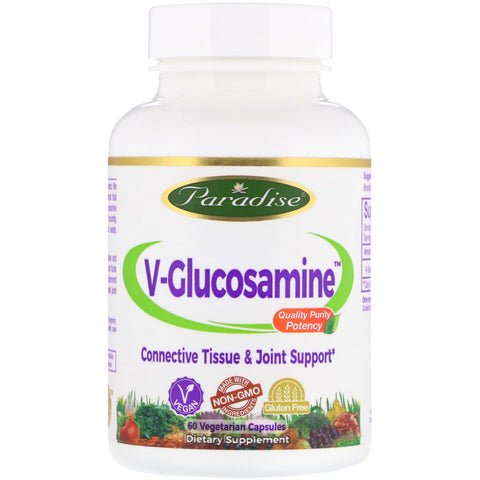 Paradise Herbs, V-Glucosamine, 60 Vegetarian Capsules