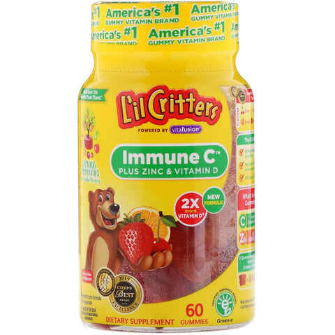 L'il Critters, Immune C Plus Zinc & Vitamin D, 60 Gummies