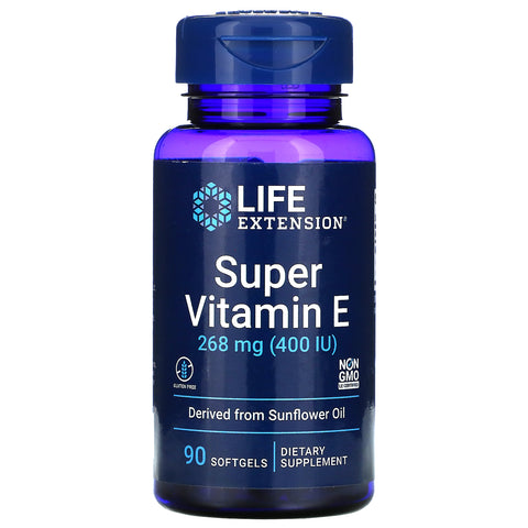 Life Extension, Super Vitamin E, 268 mg (400 IU), 90 Softgels