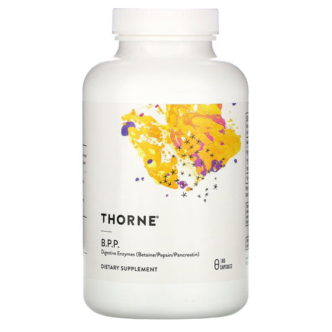 Thorne Research, B.P.P., (Betaine/Pepsin/Pancreatin), Digestive Enzymes, 180 Capsules