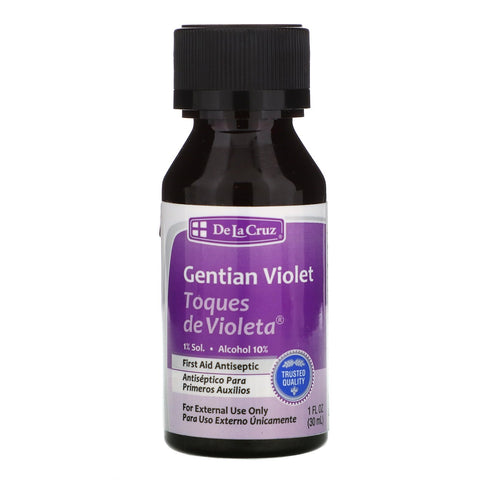 De La Cruz, Gentian Violet, First Aid Antiseptic, 1 fl oz (30 ml)