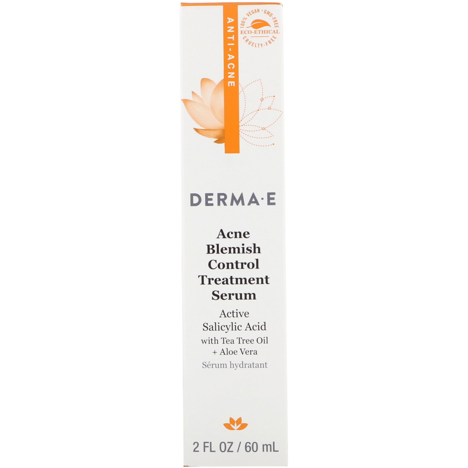 Derma E, Acne Blemish Control Treatment Serum, 2 fl oz (60 ml)