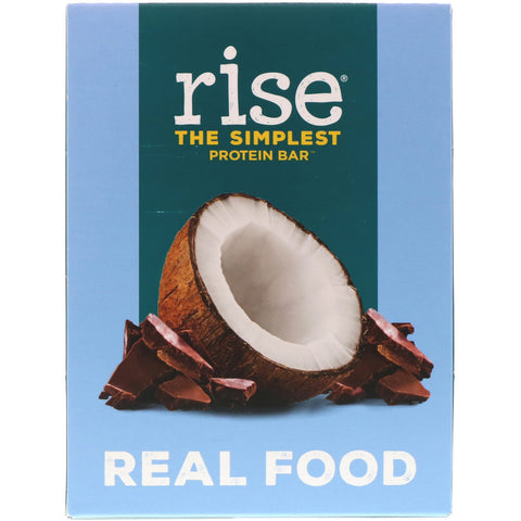 Rise Bar, THE SIMPLEST PROTEIN BAR, Chocolatey Coconut, 12 Bars, 2.1 oz (60 g) Each